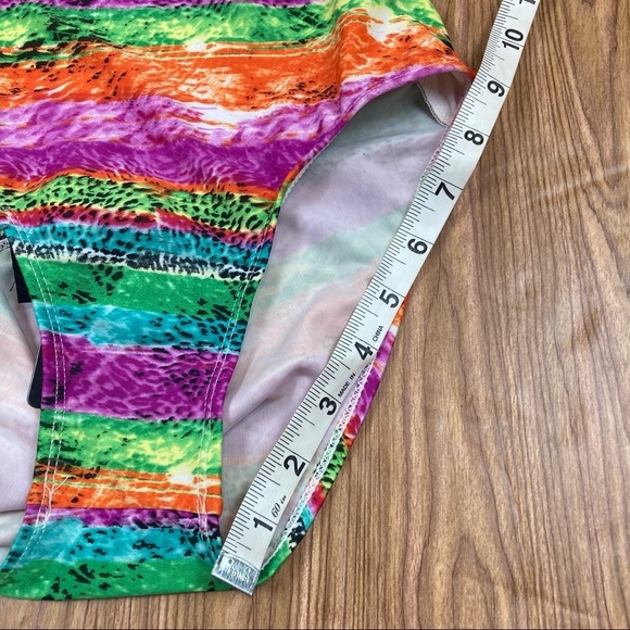 NWT Vintage 1980s Peekaboo Swimsuit Open Sides Bare Back NOS - Small - Picture 6 of 16